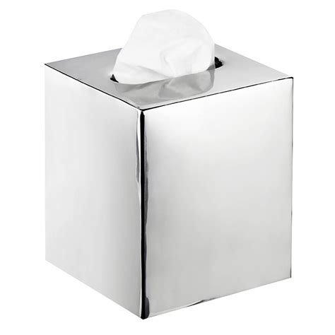 polished stainless steel tissue box cover|kleenex cover.